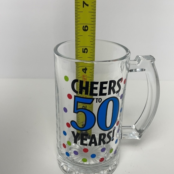 GLASS Beer Mug “Cheers to 50 Years” - Picture 12 of 14